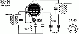 6AH6 typical circuit 6AH6 typical circuit