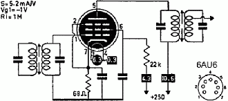 6AU6 typical circuit 6AU6 typical circuit
