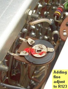 Fine adjust to balance IF input to BFO level. zoom img